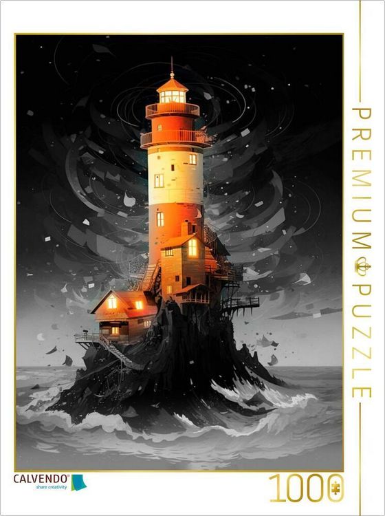 Produktbild: CALVENDO Puzzle Mondlicht | 1000 Teile Lege-Gr&ouml;&szlig;e 64x48cm Foto-Puzzle f&uuml;r gl&uuml;ckliche Stunden
