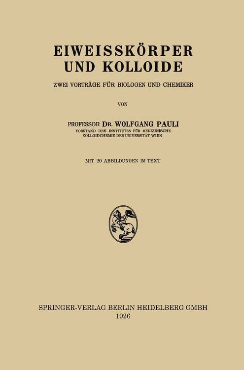 Produktbild: Eiweissk&ouml;rper und Kolloide