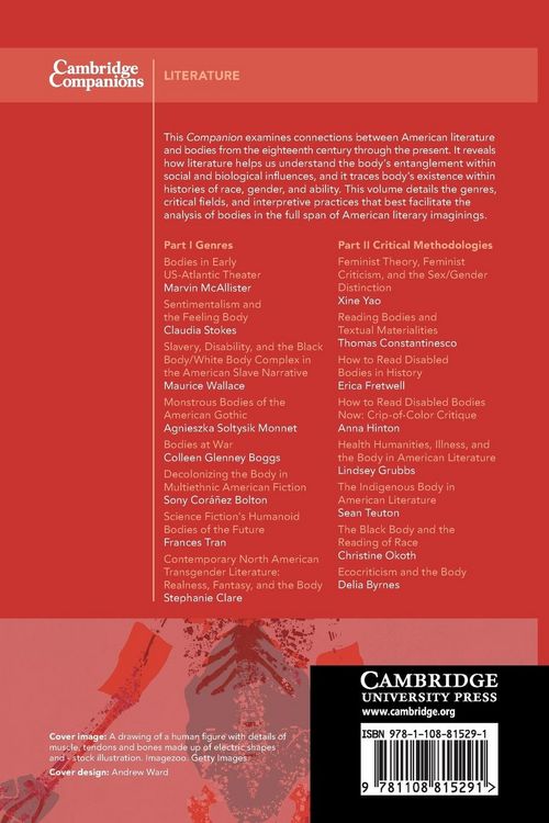 Produktbild: The Cambridge Companion to American Literature and the Body