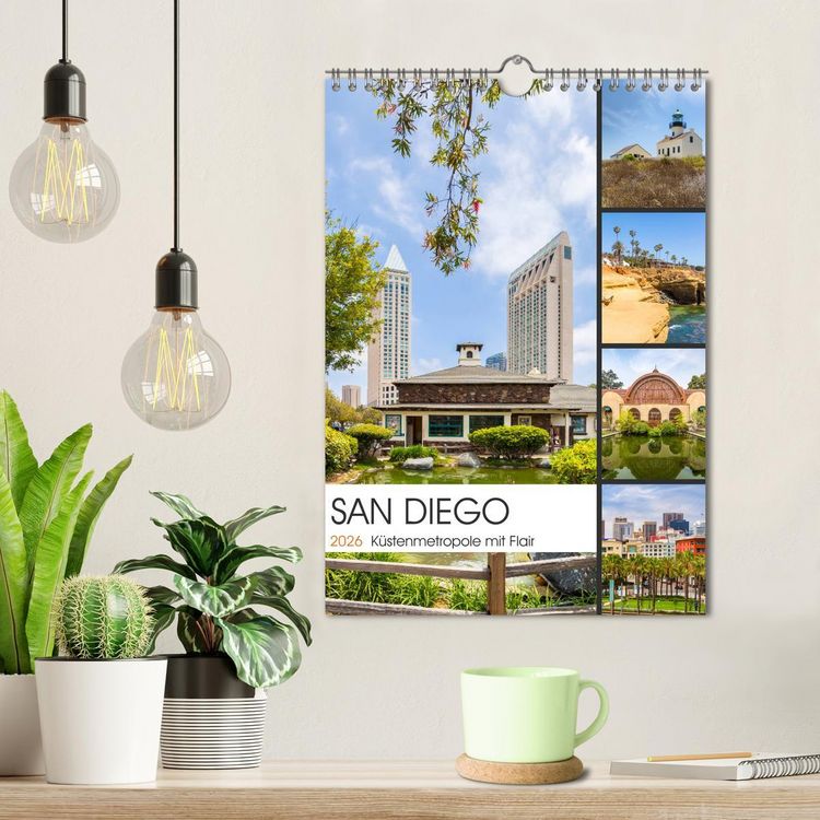 Produktbild: SAN DIEGO K&uuml;stenmetropole mit Flair (Wandkalender 2026 DIN A4 hoch), CALVENDO Monatskalender