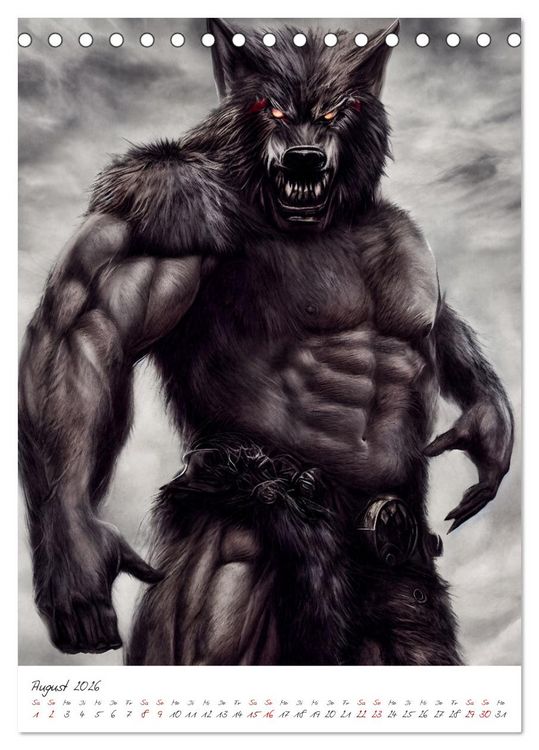 Produktbild: Dark Fantasy Art - Helden und Monster (Tischkalender 2026 DIN A5 hoch), CALVENDO Monatskalender