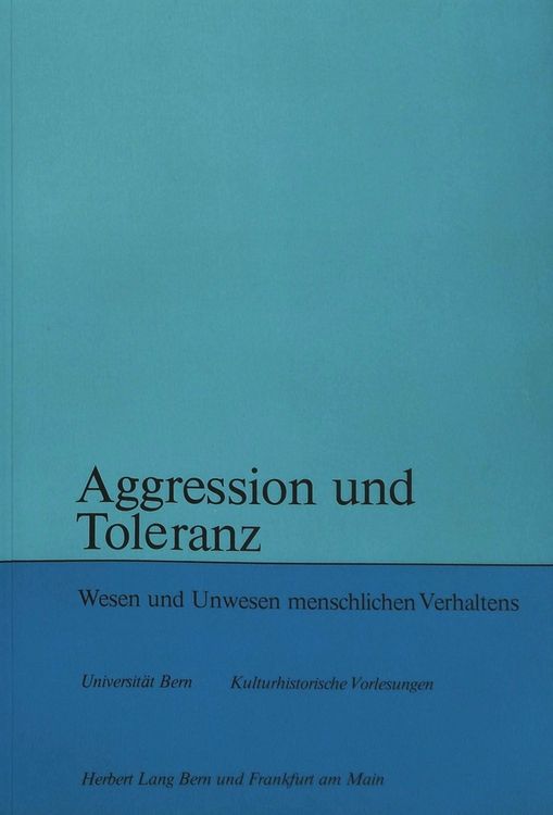 Produktbild: Aggression und Toleranz
