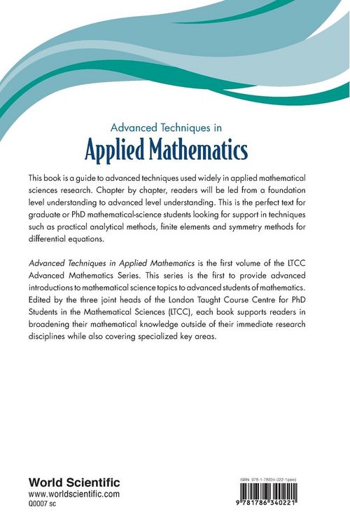 Produktbild: ADVANCED TECHNIQUES IN APPLIED MATHEMATICS