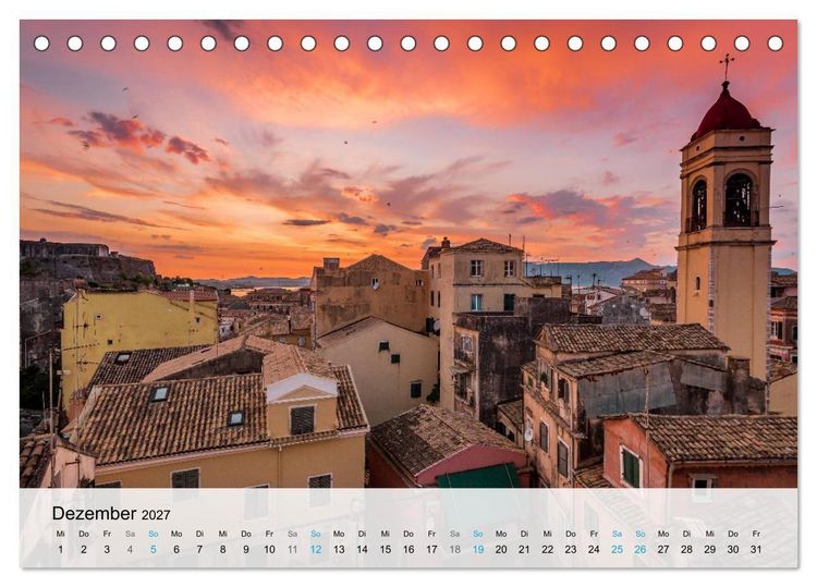 Produktbild: Insel Korfu - Trauminsel im Ionischen Meer (Tischkalender 2027 DIN A5 quer), CALVENDO Monatskalender