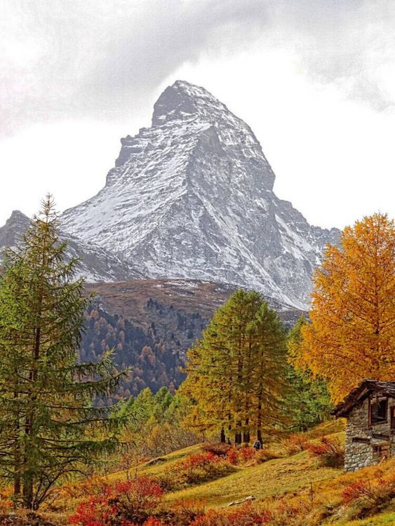 Produktbild: CALVENDO Puzzle Matterhorn im Herbst - Zermatt | 1000 Teile Lege-Gr&ouml;&szlig;e 64x48cm Foto-Puzzle f&uuml;r gl&uuml;ckliche Stunden