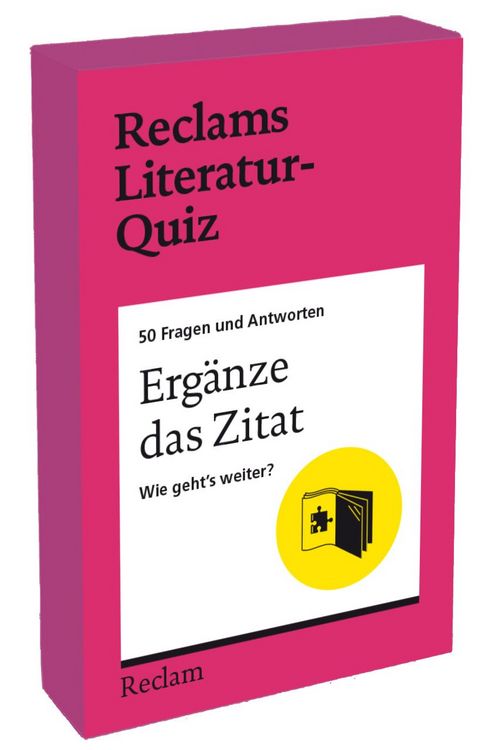 Produktbild: Erg&auml;nze das Zitat. Wie geht&rsquo;s weiter? 50 Fragen und Antworten f&uuml;r B&uuml;chermenschen