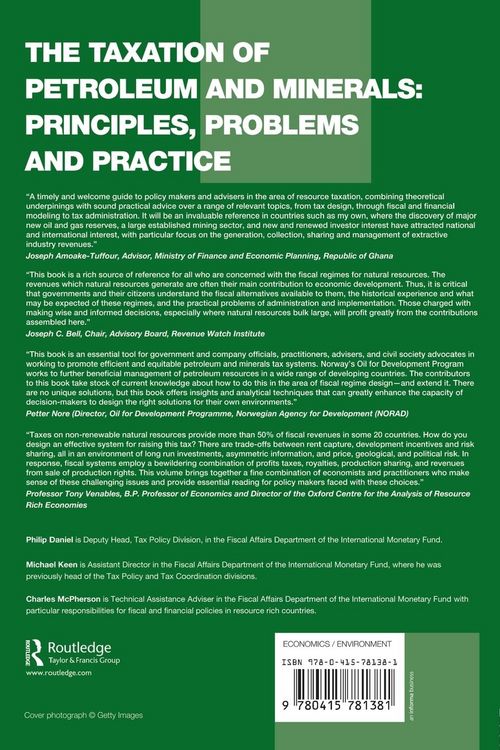 Produktbild: The Taxation of Petroleum and Minerals