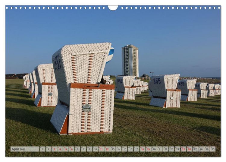 Produktbild: Seebad B&uuml;sum (Wandkalender 2026 DIN A3 quer), CALVENDO Monatskalender