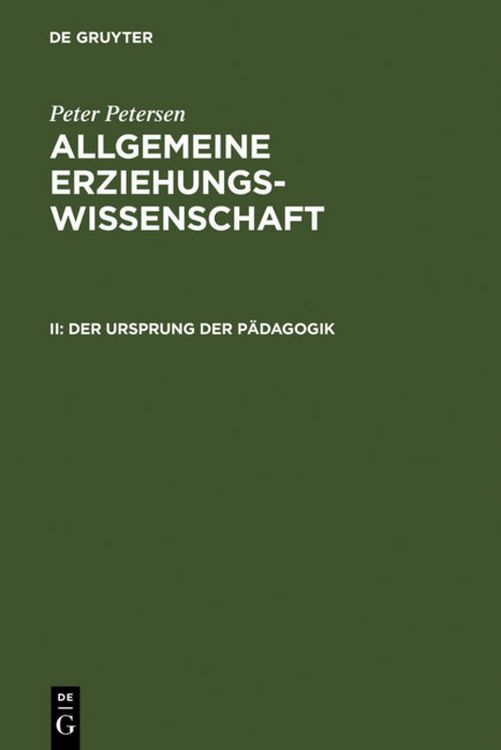Produktbild: Der Ursprung der P&auml;dagogik