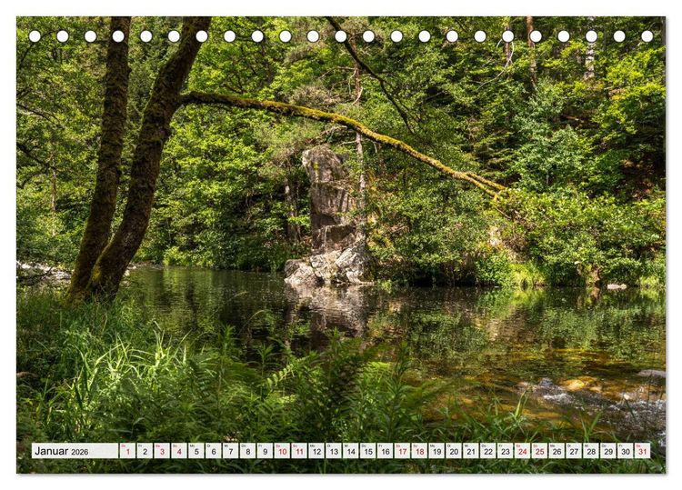Produktbild: Schwarzwald - Das Murgtal (Tischkalender 2026 DIN A5 quer), CALVENDO Monatskalender