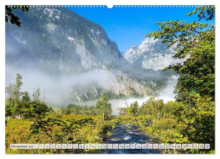 Produktbild: Berchtesgadener Land - Welt der Berge und Seen (Wandkalender 2027 DIN A2 quer), CALVENDO Monatskalender