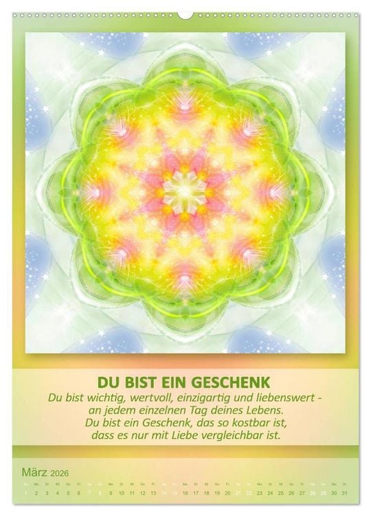 Produktbild: Light Energy Mandalas - Kalender - Vol. 1 (Wandkalender 2026 DIN A2 hoch), CALVENDO Monatskalender