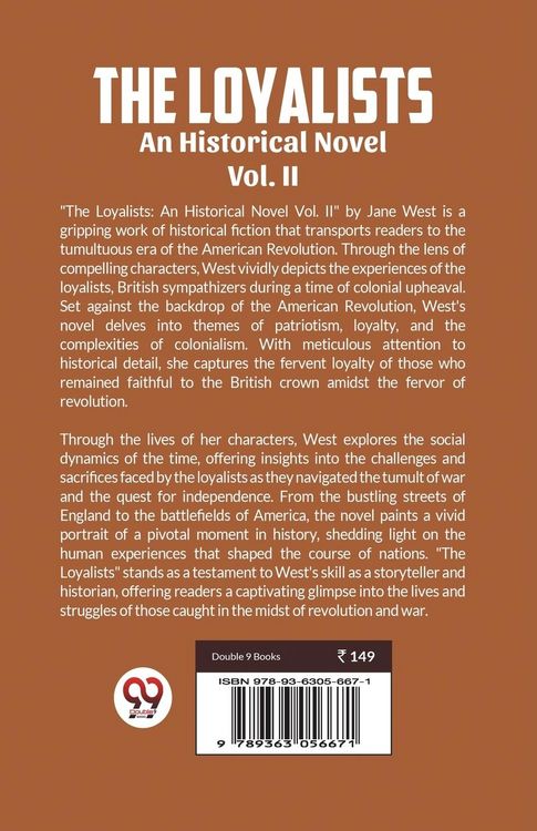 Produktbild: The loyalists An Historical Novel Vol. II