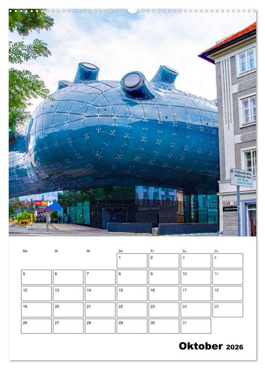 Produktbild: Graz - faszinierende Stadt (hochwertiger Premium Wandkalender 2026 DIN A2 hoch), Kunstdruck in Hochglanz
