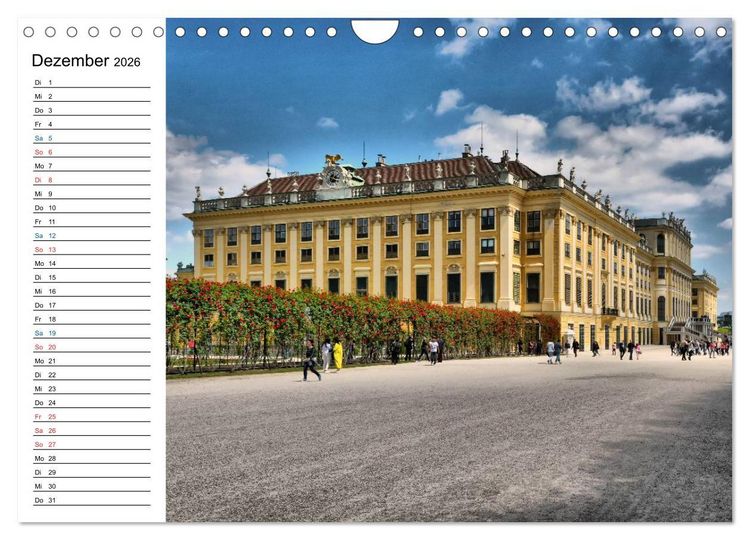 Produktbild: Wien - Haupstadt mit Charme (Wandkalender 2026 DIN A4 quer), CALVENDO Monatskalender