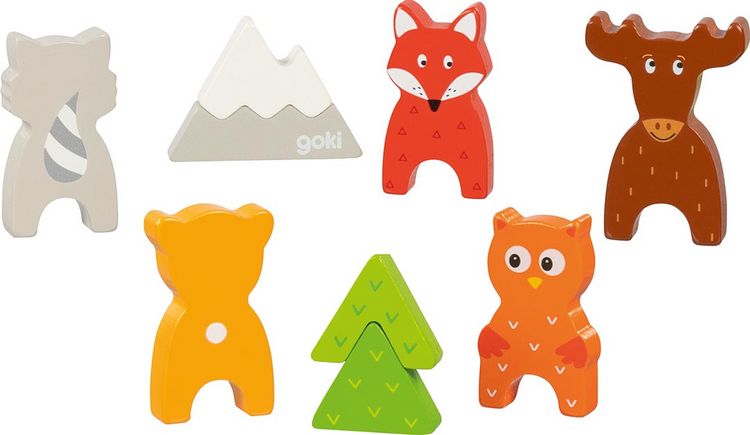 Produktbild: Einlegepuzzle Waldtiere