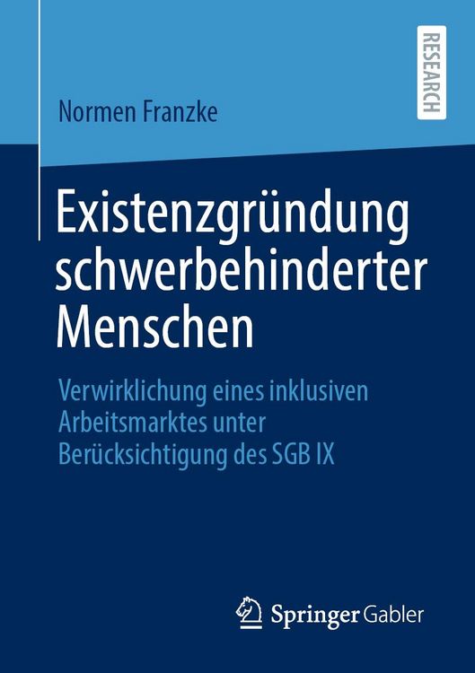 Produktbild: Existenzgr&uuml;ndung schwerbehinderter Menschen