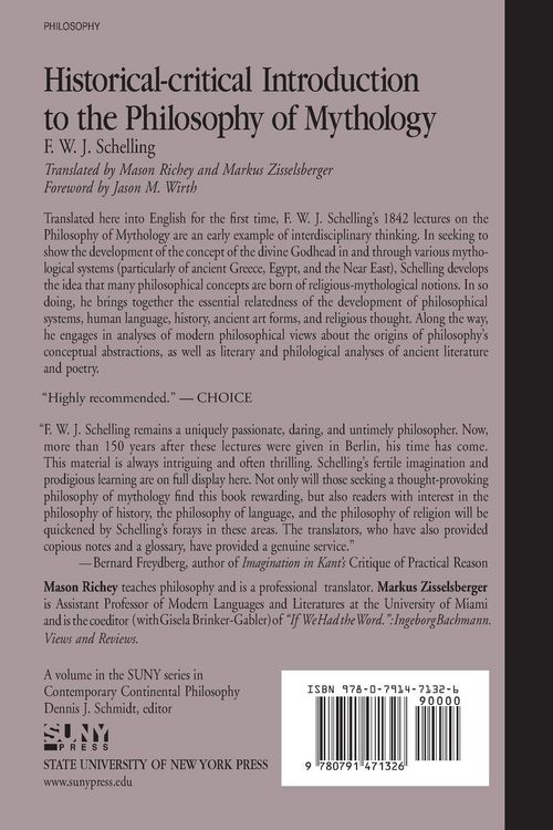 Produktbild: Historical-critical Introduction to the Philosophy of Mythology