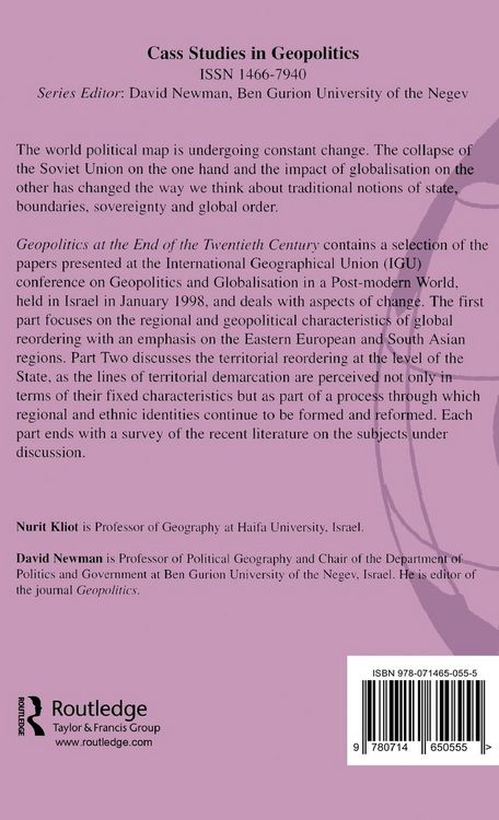 Produktbild: Geopolitics at the End of the Twentieth Century