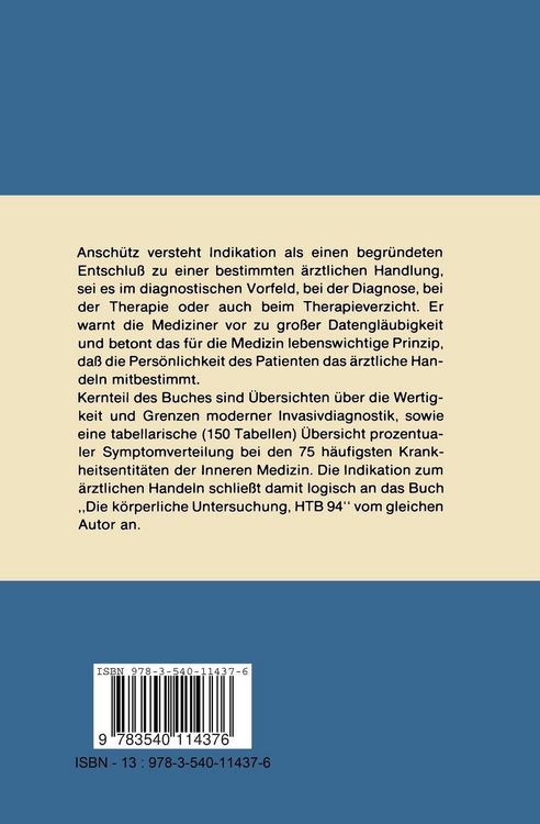 Produktbild: Indikation zum &auml;rztlichen Handeln