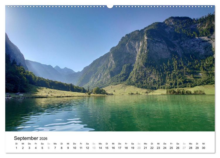 Produktbild: Berchtesgadener Land - Wanderhighlights in Bayern (Wandkalender 2026 DIN A2 quer), CALVENDO Monatskalender