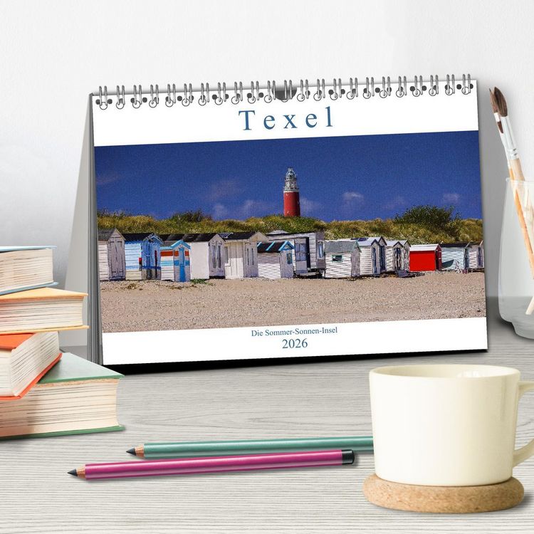 Produktbild: Texel - Die Sommer-Sonnen-Insel (Tischkalender 2026 DIN A5 quer), CALVENDO Monatskalender