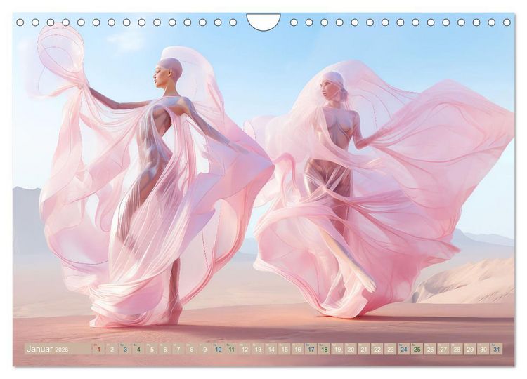 Produktbild: T&auml;nzer im surrealen Stil (Wandkalender 2026 DIN A4 quer), CALVENDO Monatskalender