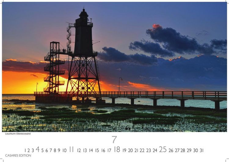 Produktbild: Nordseek&uuml;ste Kalender 2027 &ndash; Wandkalender | Fotokalender Deutschland 50x35cm - mit Stimmungsvollen Motiven von D&uuml;nen, Watt, Leuchtt&uuml;rmen und maritimer K&uuml;stenlandschaft