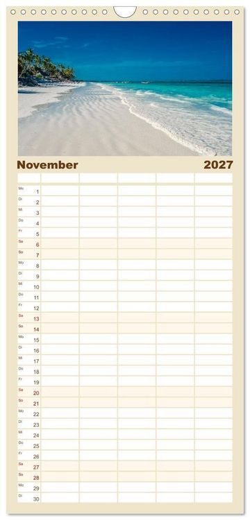 Produktbild: Familienplaner 2027 - Karibu Sansibar mit 5 Spalten (Wandkalender, 21 x 45 cm) CALVENDO