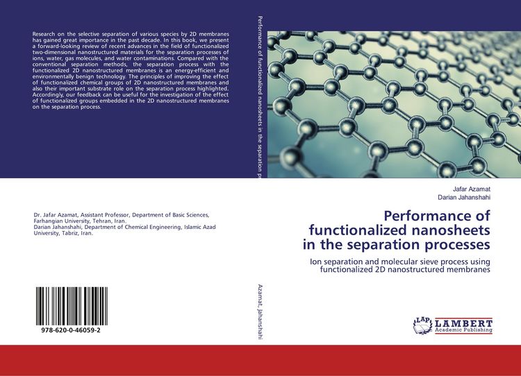 Produktbild: Performance of functionalized nanosheets in the separation processes