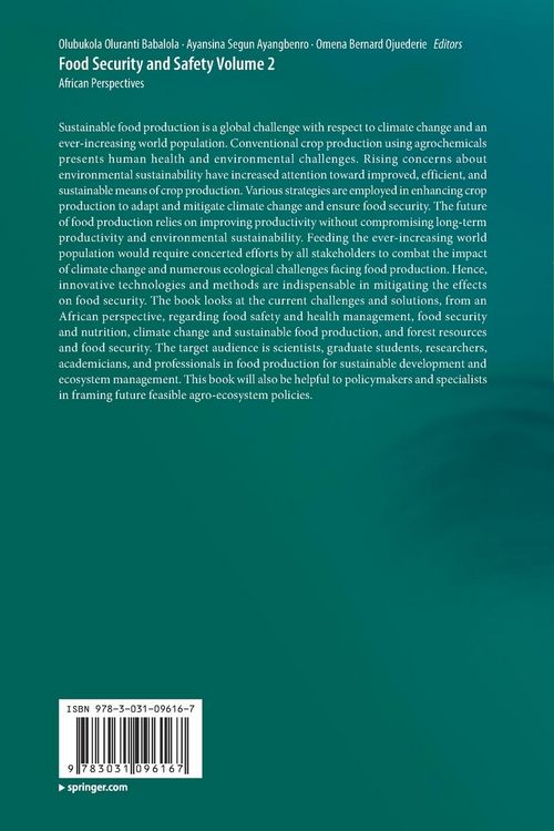Produktbild: Food Security and Safety Volume 2