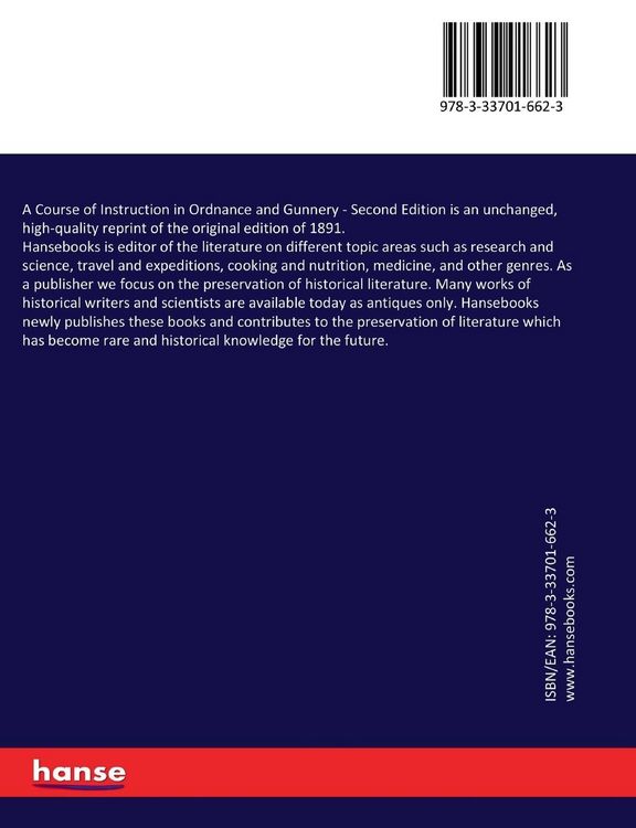 Produktbild: A Course of Instruction in Ordnance and Gunnery