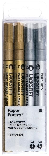 Produktbild: Lackmarker Set, Gold/Silber