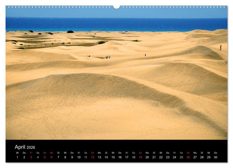 Produktbild: GRAN CANARIA/D&uuml;nen von Maspalomas (hochwertiger Premium Wandkalender 2026 DIN A2 quer), Kunstdruck in Hochglanz