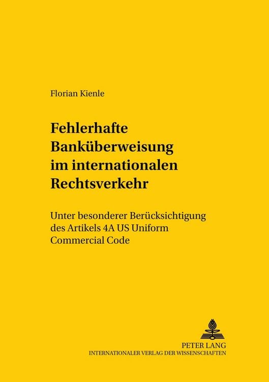 Produktbild: Die fehlerhafte Bank&uuml;berweisung im internationalen Rechtsverkehr