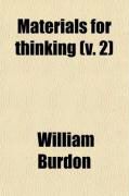 Produktbild: Materials for Thinking (Volume 2)