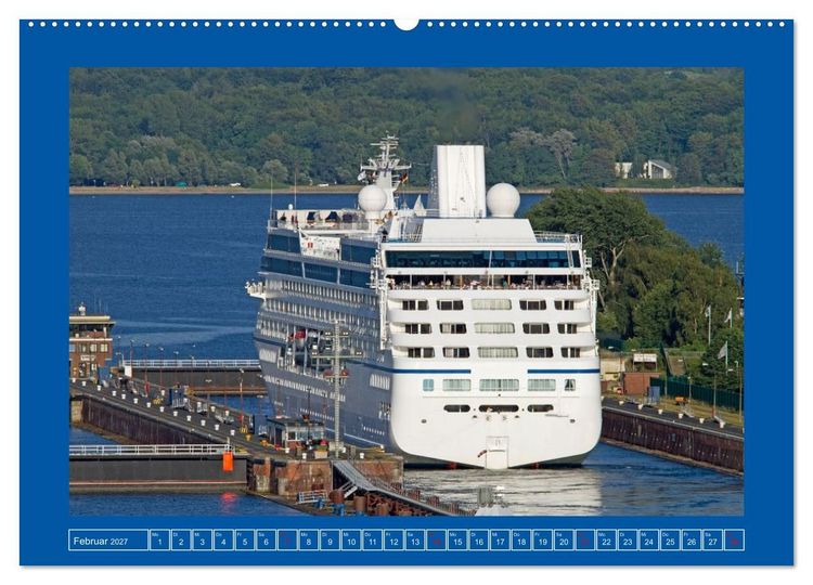 Produktbild: Unterwegs auf dem Nord-Ostsee-Kanal (hochwertiger Premium Wandkalender 2027 DIN A2 quer), Kunstdruck in Hochglanz