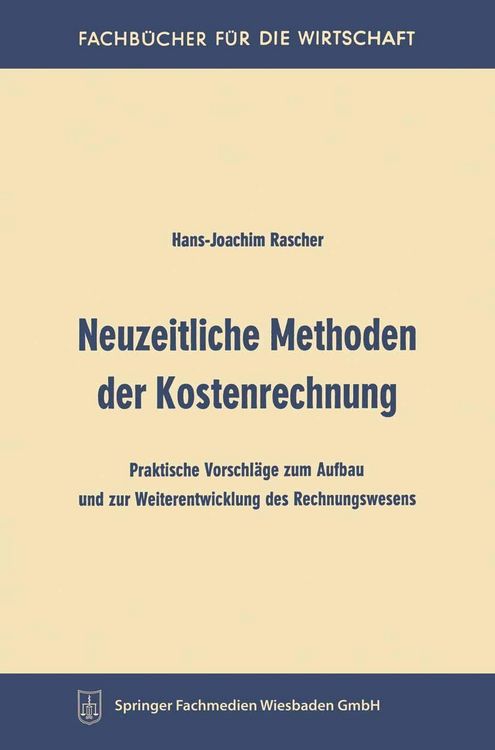 Produktbild: Neuzeitliche Methoden der Kostenrechnung