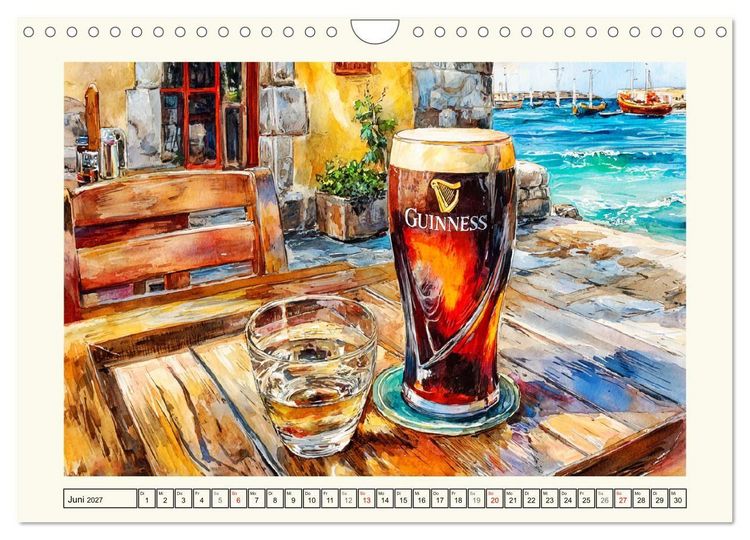 Produktbild: Irland. K&uuml;nstlerische Aquarelle zwischen K&uuml;ste und Hochland (Wandkalender 2027 DIN A4 quer), CALVENDO Monatskalender