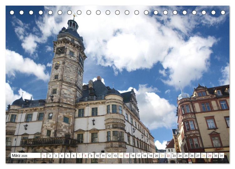 Produktbild: Altenburg, die Stadt des Skat-Spiels (Tischkalender 2026 DIN A5 quer), CALVENDO Monatskalender