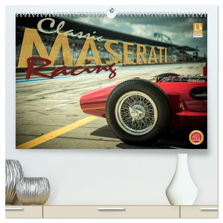 Produktbild: Classic Maserati Racing (hochwertiger Premium Wandkalender 2025 DIN A2 quer), Kunstdruck in Hochglanz
