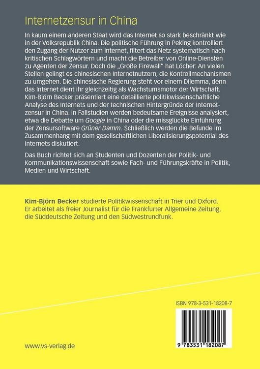 Produktbild: Internetzensur in China