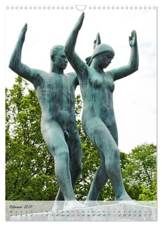 Produktbild: Vigeland (Wandkalender 2027 DIN A3 hoch), CALVENDO Monatskalender