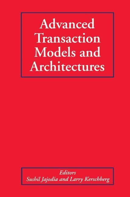 Produktbild: Advanced Transaction Models and Architectures