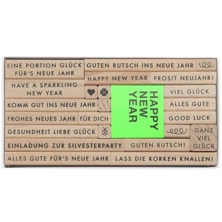 Produktbild: Stempelset Happy New Year 100%