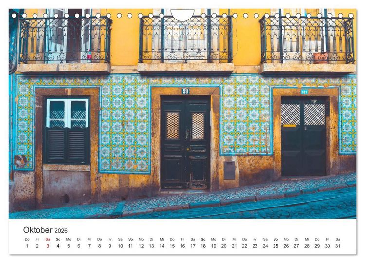 Produktbild: Sonnige Gr&uuml;&szlig;e aus Portugal (Wandkalender 2026 DIN A4 quer), CALVENDO Monatskalender