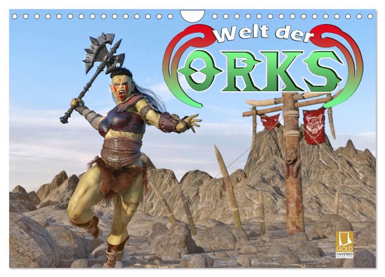 Produktbild: Welt der Orks (Wandkalender 2026 DIN A4 quer), CALVENDO Monatskalender