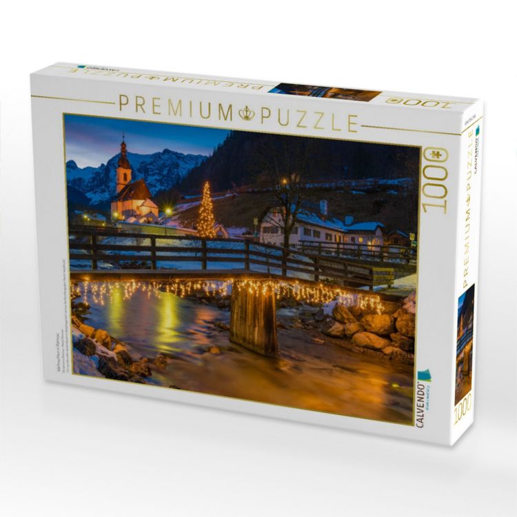 Produktbild: CALVENDO Puzzle Weihnachten in Ramsau | 1000 Teile Lege-Gr&ouml;&szlig;e 64x48cm Foto-Puzzle f&uuml;r gl&uuml;ckliche Stunden
