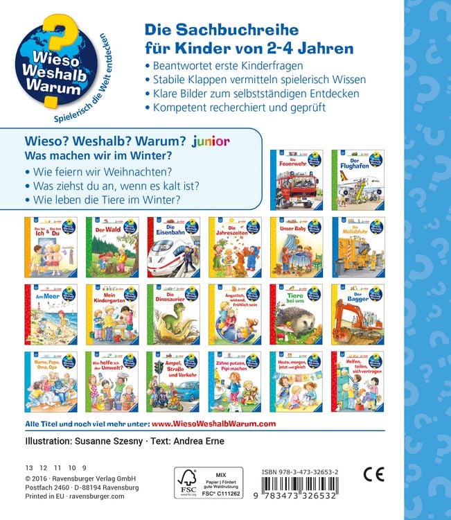 Produktbild: Was machen wir im Winter? / Wieso? Weshalb? Warum? Junior Band 58