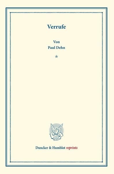 Produktbild: Verrufe.